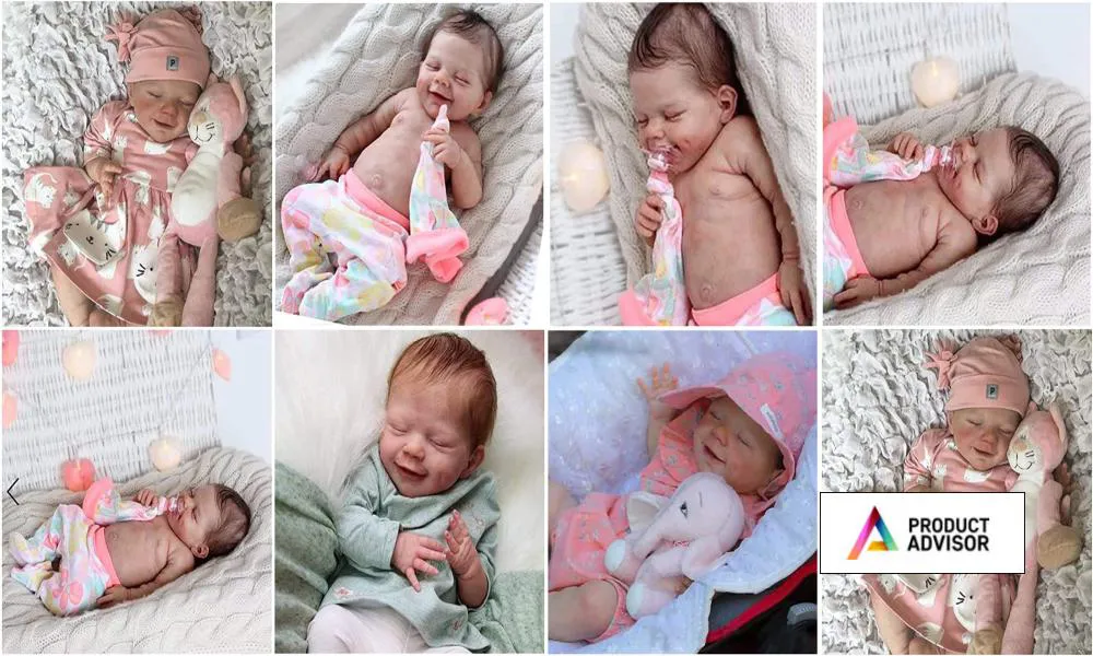 18inch Reborn Toddler Dolls PVC Free Reborn Silicone YANRU Lifelike Baby Dolls for Girls and Children 